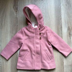 Old Navy Soft Brushed Hooded Toddler Coat, size 2T